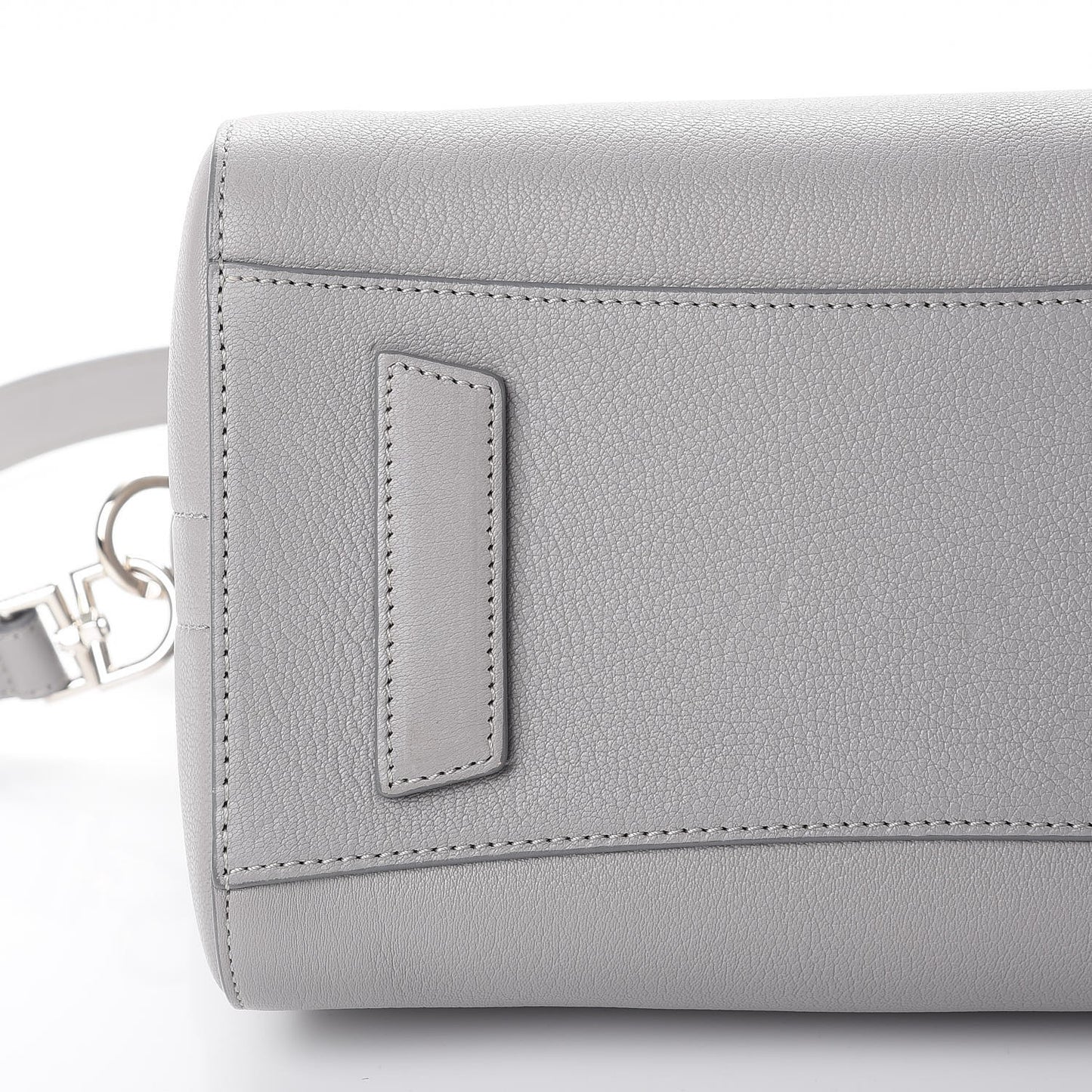 Sugar Goatskin Small Antigona Pearl Grey