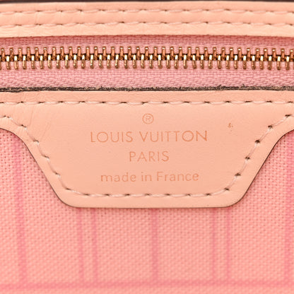 Louis Vuitton Damier Azur Braided Neverfull MM Pink 7 of 11