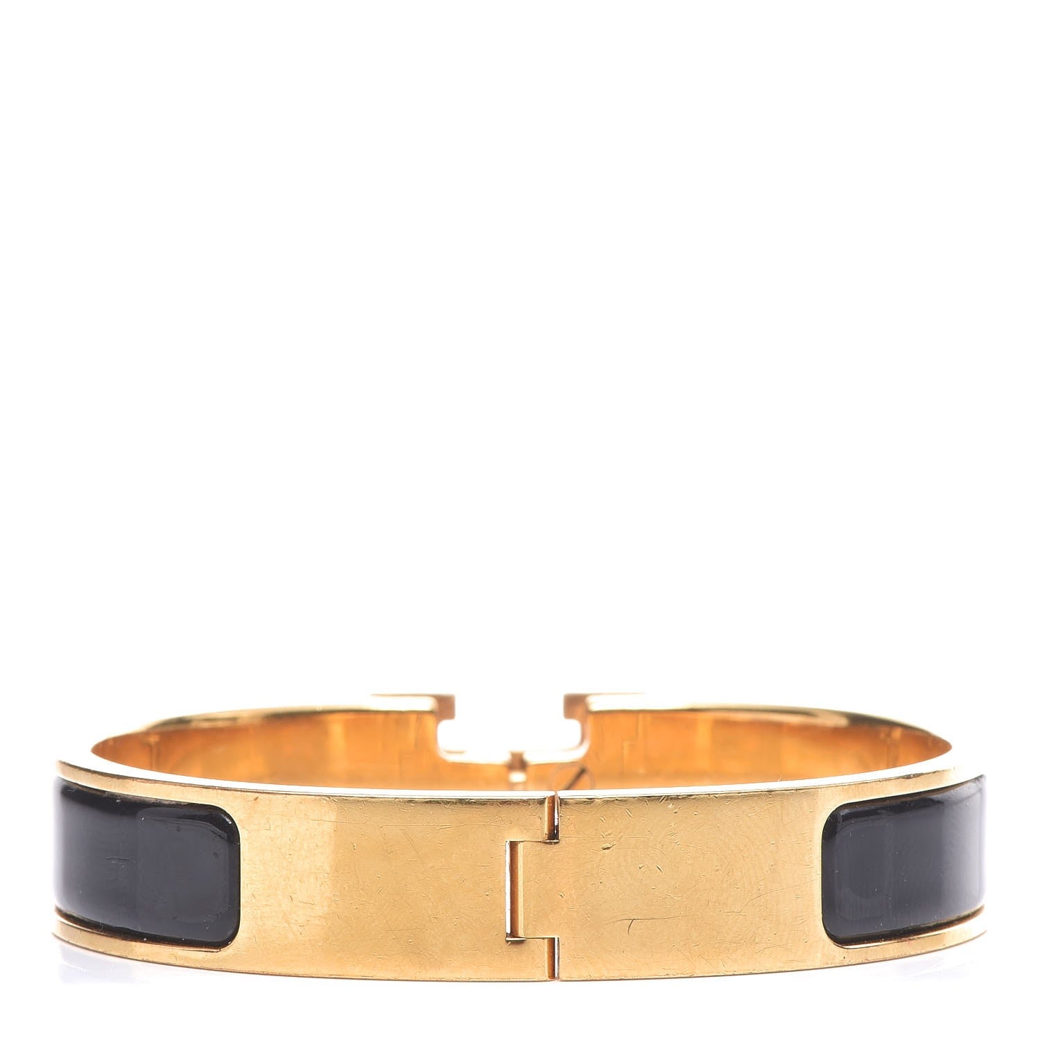 Hermes Enamel Narrow Clic Clac H Bracelet PM Black 3 of 6