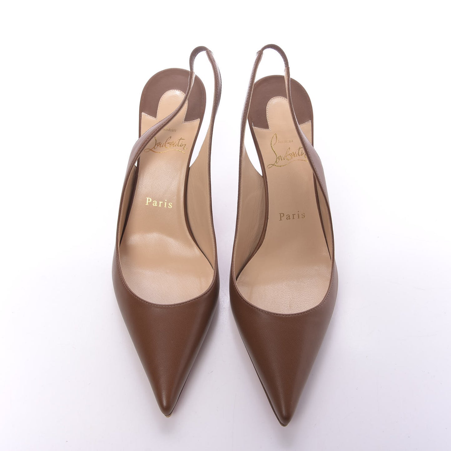 Nappa Clare Sling 80 Pumps 37 Cafe Creme