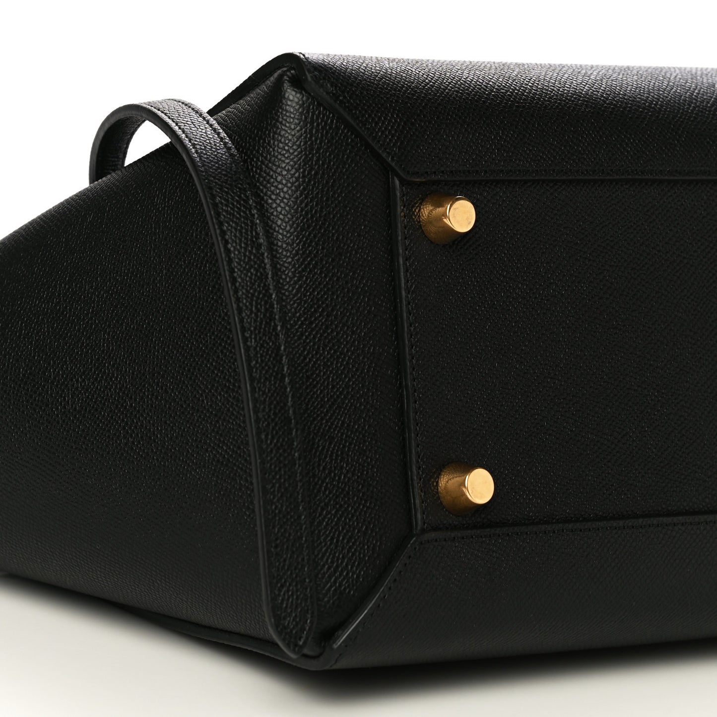 Grained Calfskin Mini Belt Bag Black