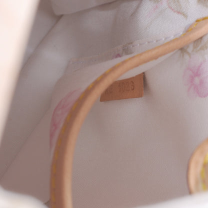 Louis Vuitton Silk Satin Monogram Multicolor Abelia White 7 of 7