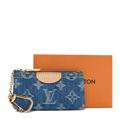 Louis Vuitton Monogram Denim Key Pouch Denim Blue 8 of 8