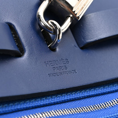 Hermes Toile Vache Hunter Herbag Zip 31 PM Bleu Electrique Bleu Indigo 7 of 11