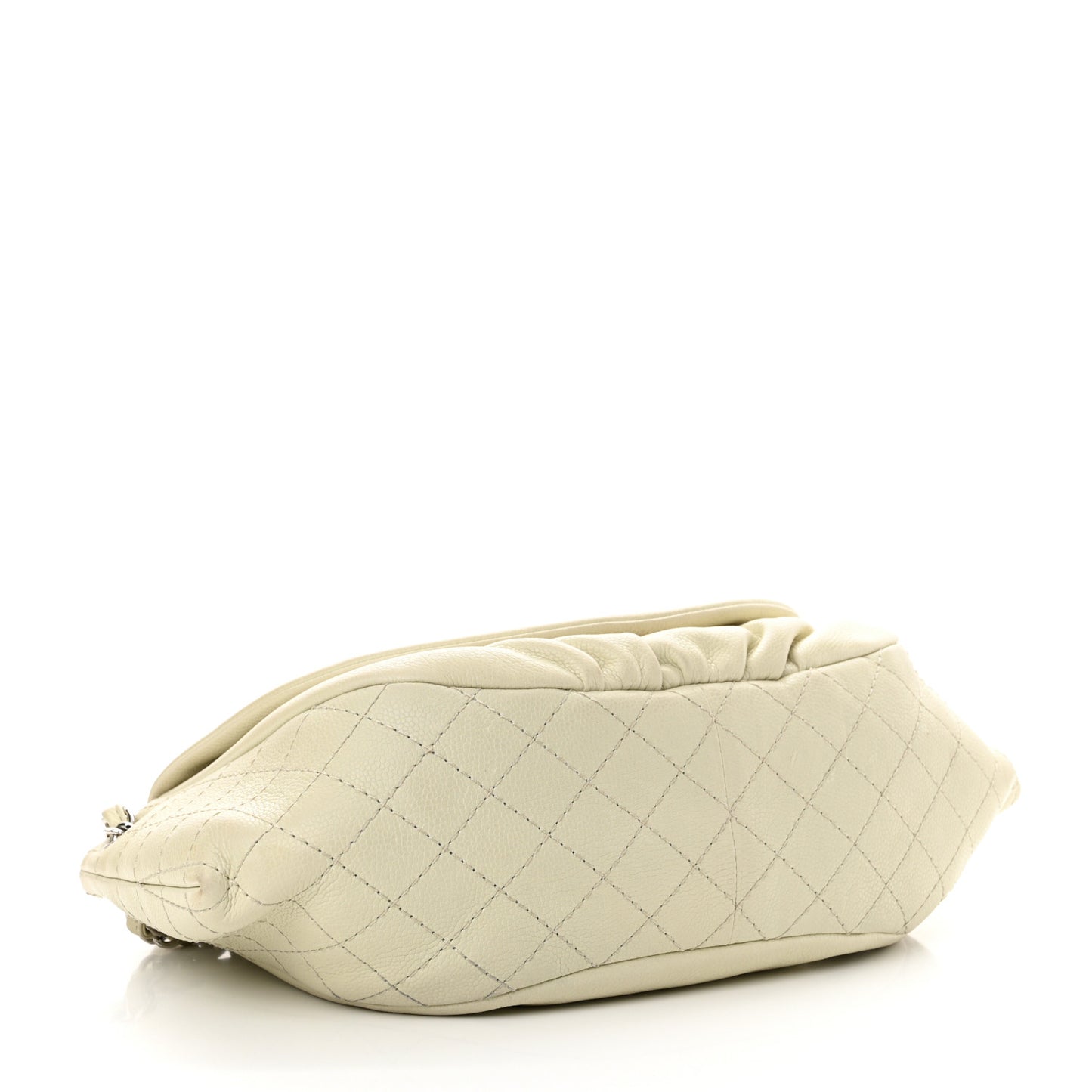 Caviar Half Moon Wallet On Chain WOC White