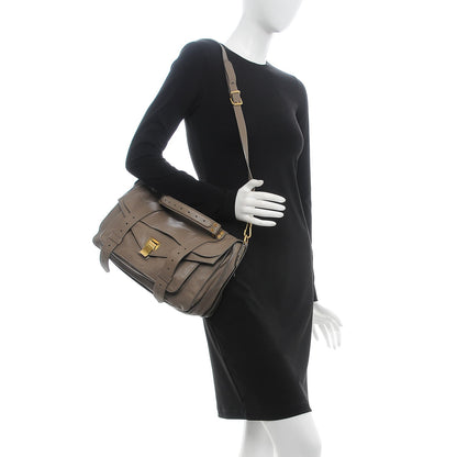 Proenza Schouler Lambskin Medium PS1 Satchel Smoke 2 of 14