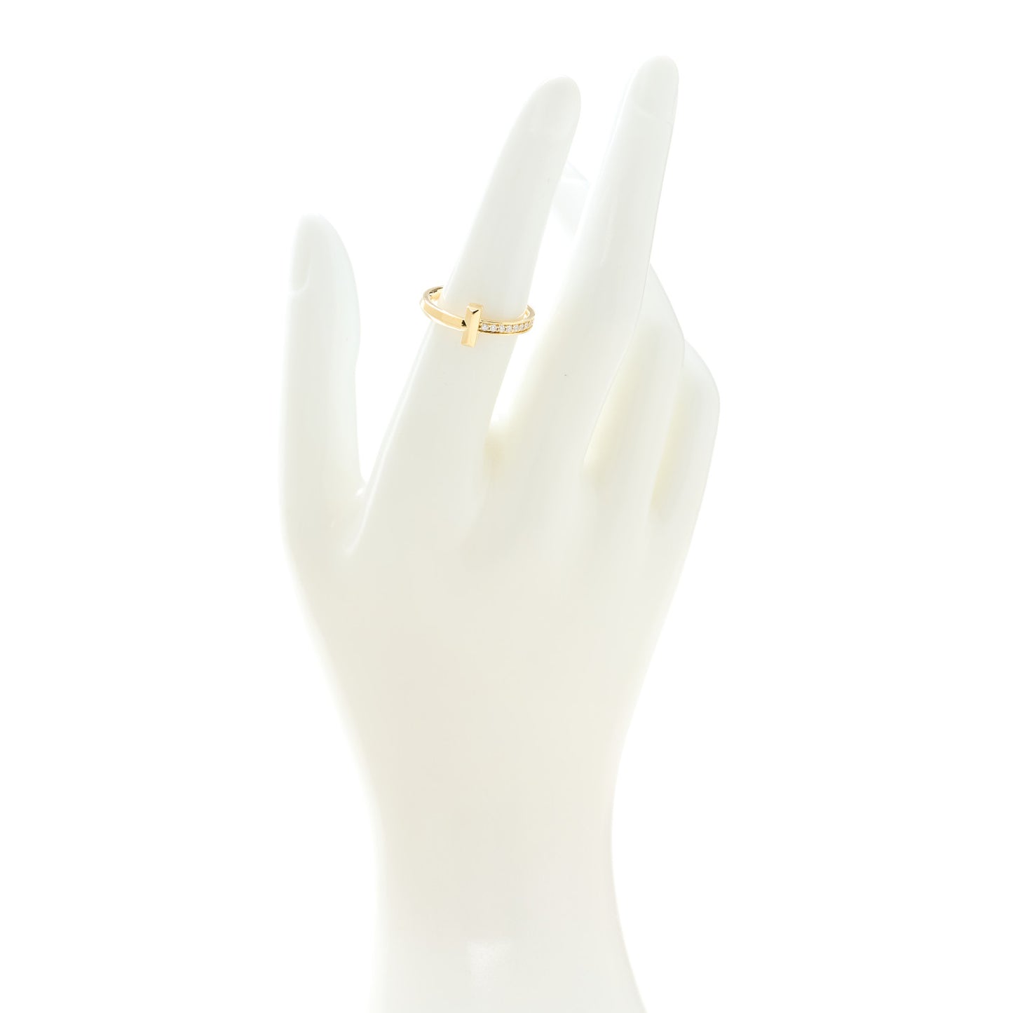 18K Yellow Gold Diamond 2.5mm T T1 Ring 52 6