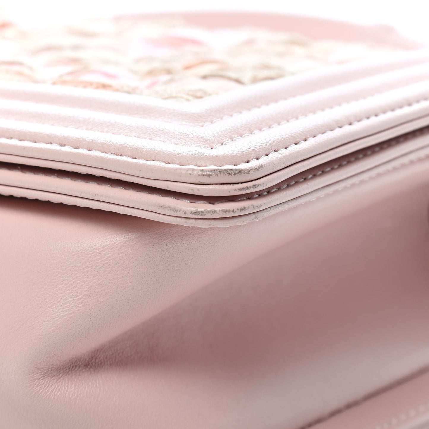 Tweed Lambskin Medium Boy Flap Pink