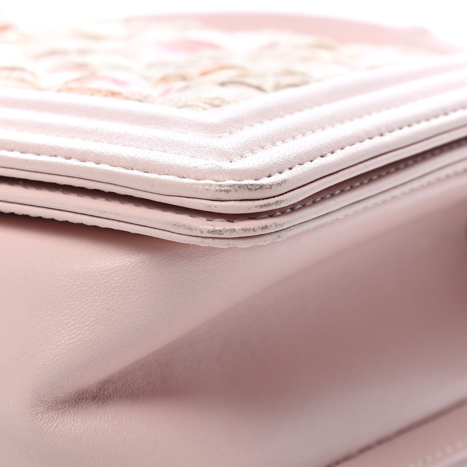 Chanel Tweed Lambskin Medium Boy Flap Pink 9 of 15