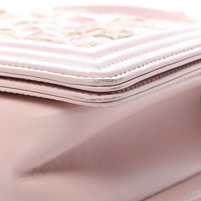 Chanel Tweed Lambskin Medium Boy Flap Pink 9 of 15