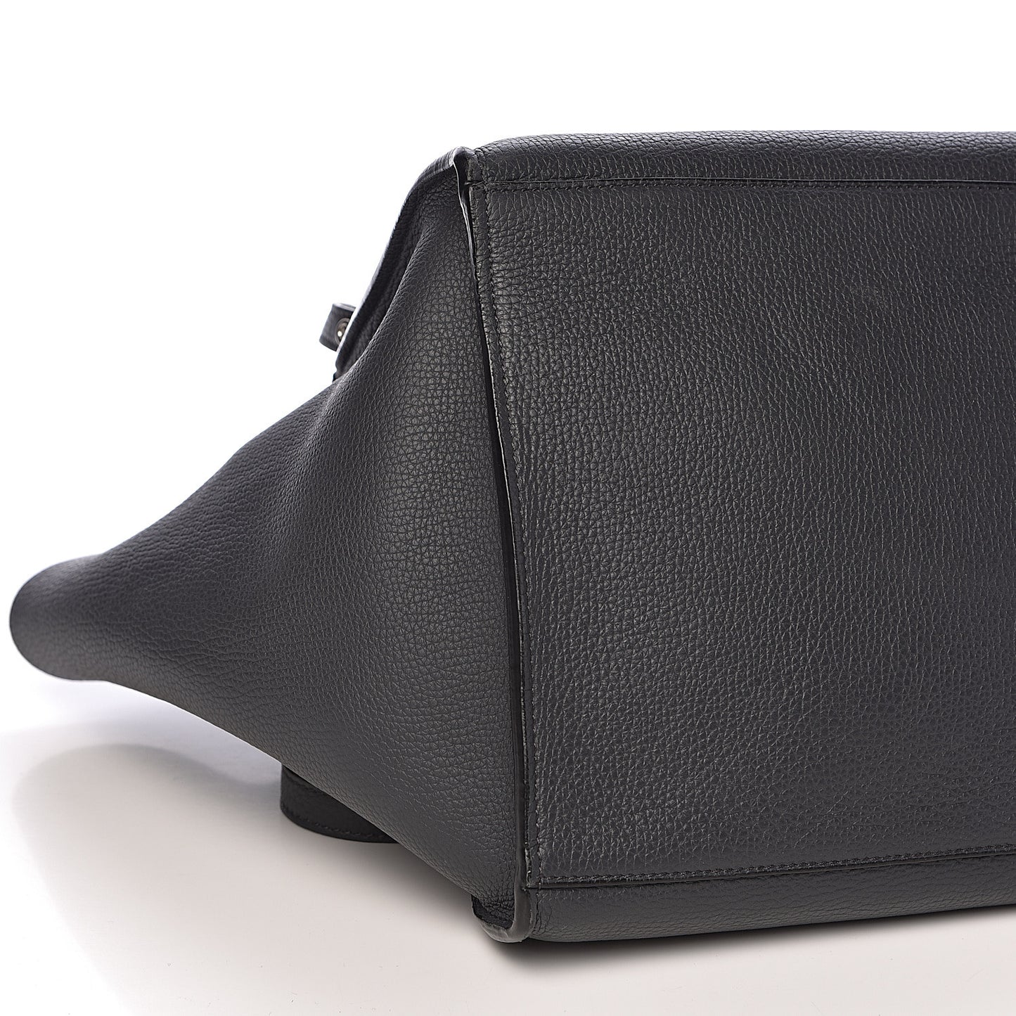 Supple Grained Calfskin Small Big Bag Black