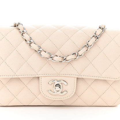 Chanel Caviar Quilted Mini Rectangular Flap Light Beige 8 of 10