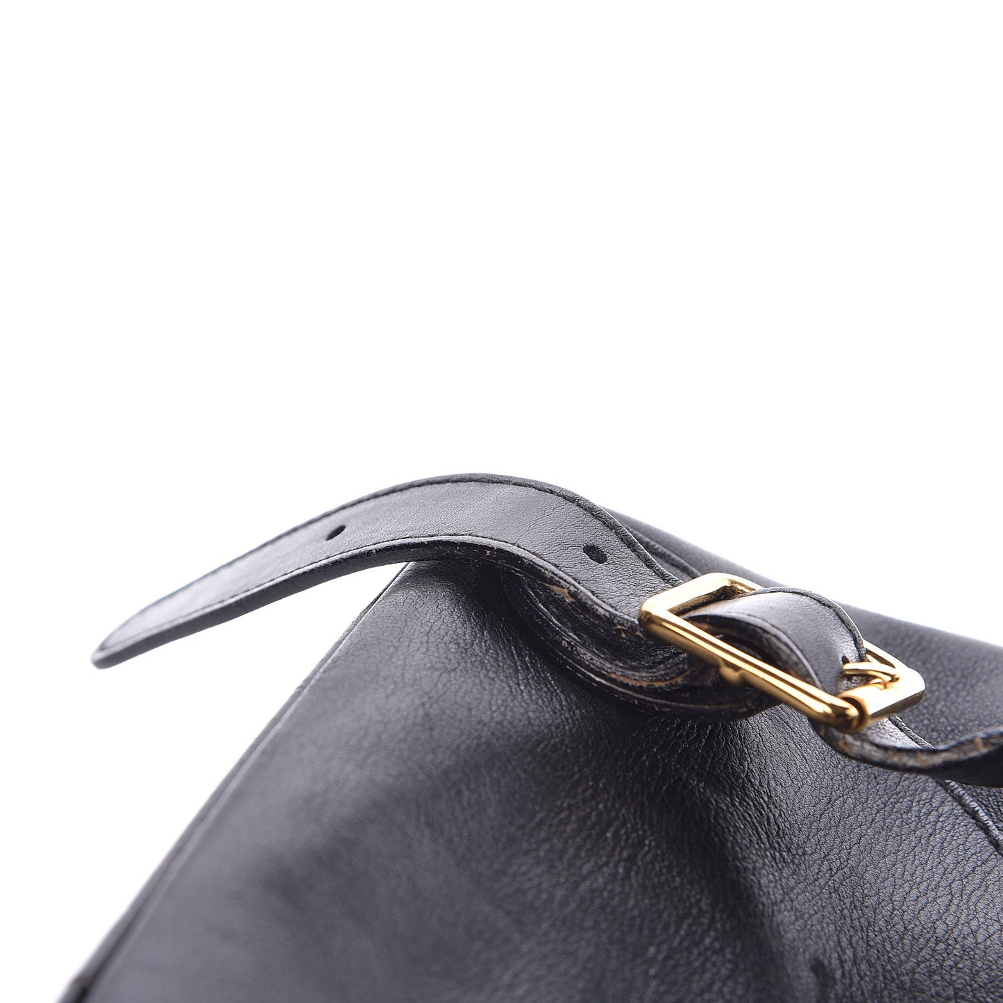 Calfskin Bamboo Backpack Black