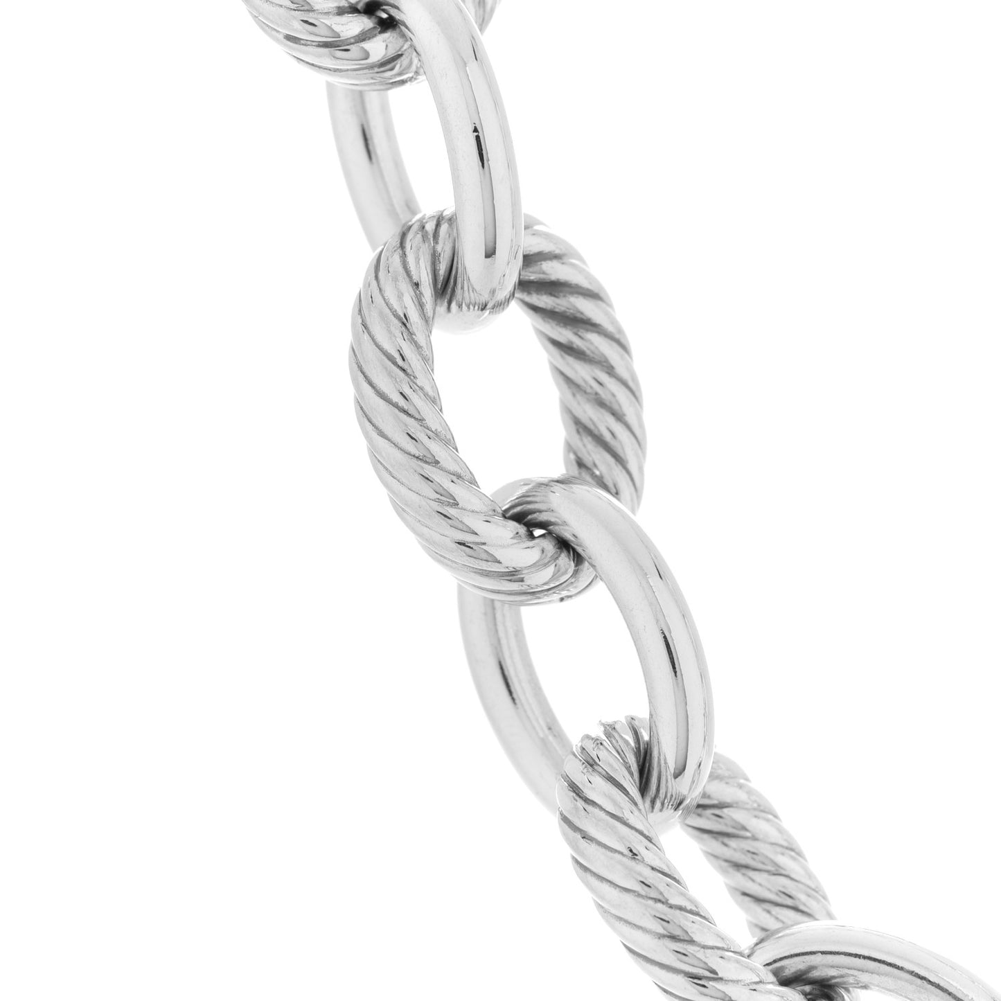 Sterling Silver 16mm Large Oval Link Necklace