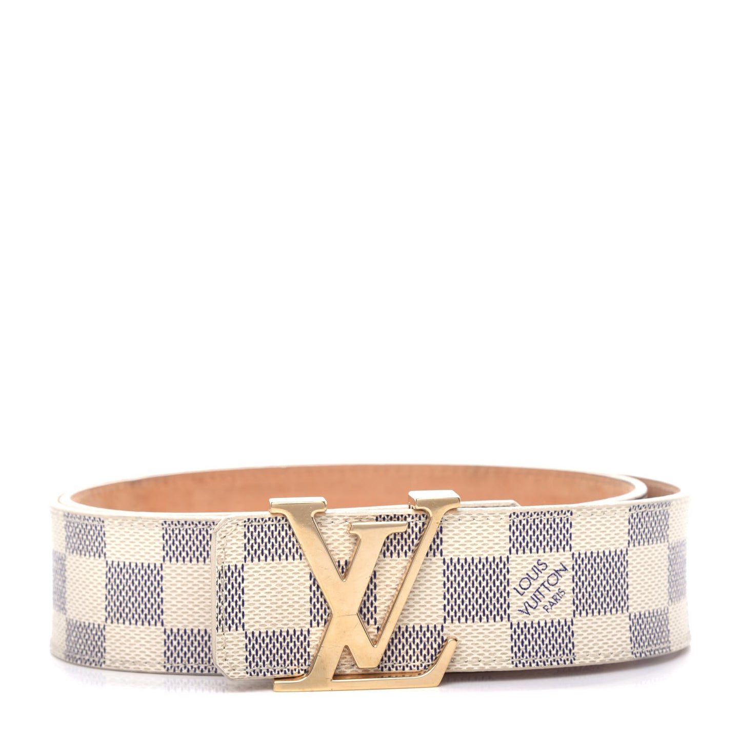 Damier Azur 40mm LV Initiales Belt 85 34