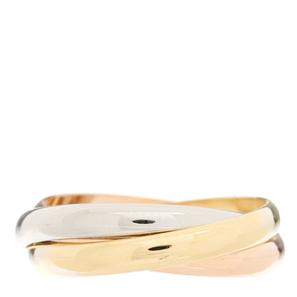 Cartier 18K Pink Yellow White Gold Small Trinity Ring 50 5.25 2 of 6