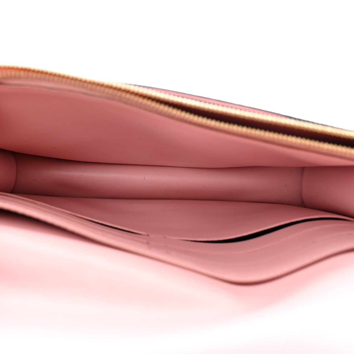 Monogram Flore Chain Wallet Rose Ballerine