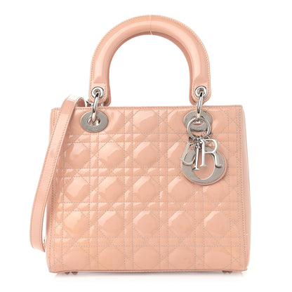 Christian Dior Patent Cannage Medium Lady Dior Pale Pink 1 of 15