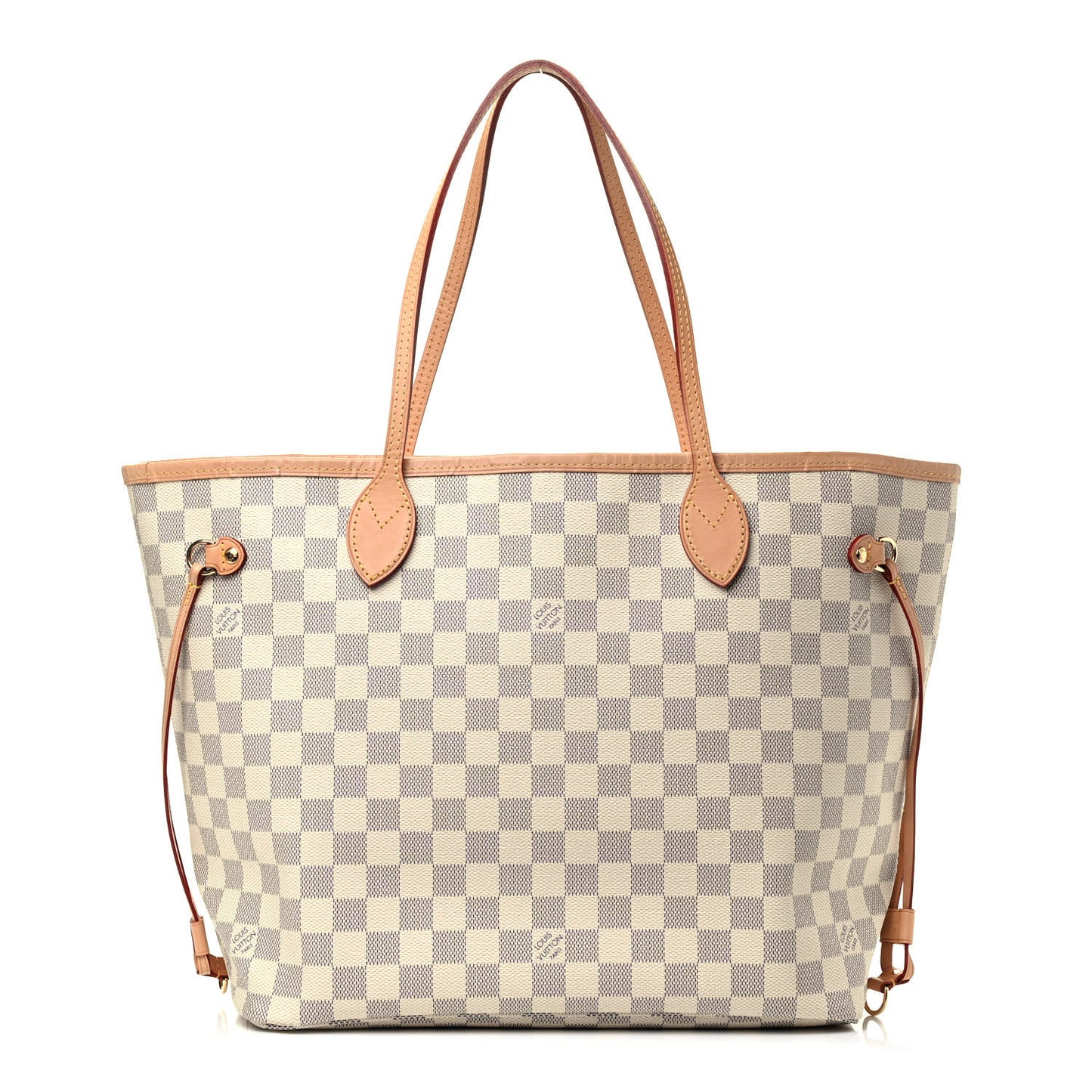 Damier Azur Neo Neverfull MM Rose Ballerine