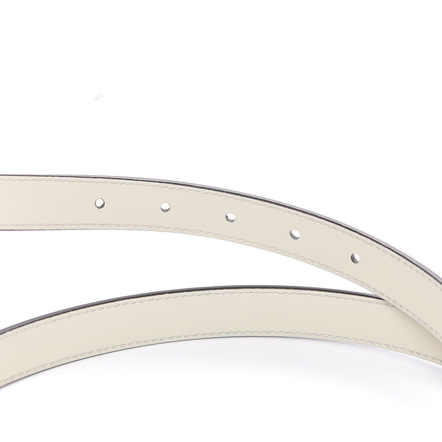 Calfskin Double G 20mm Belt 85 34 Mystic White