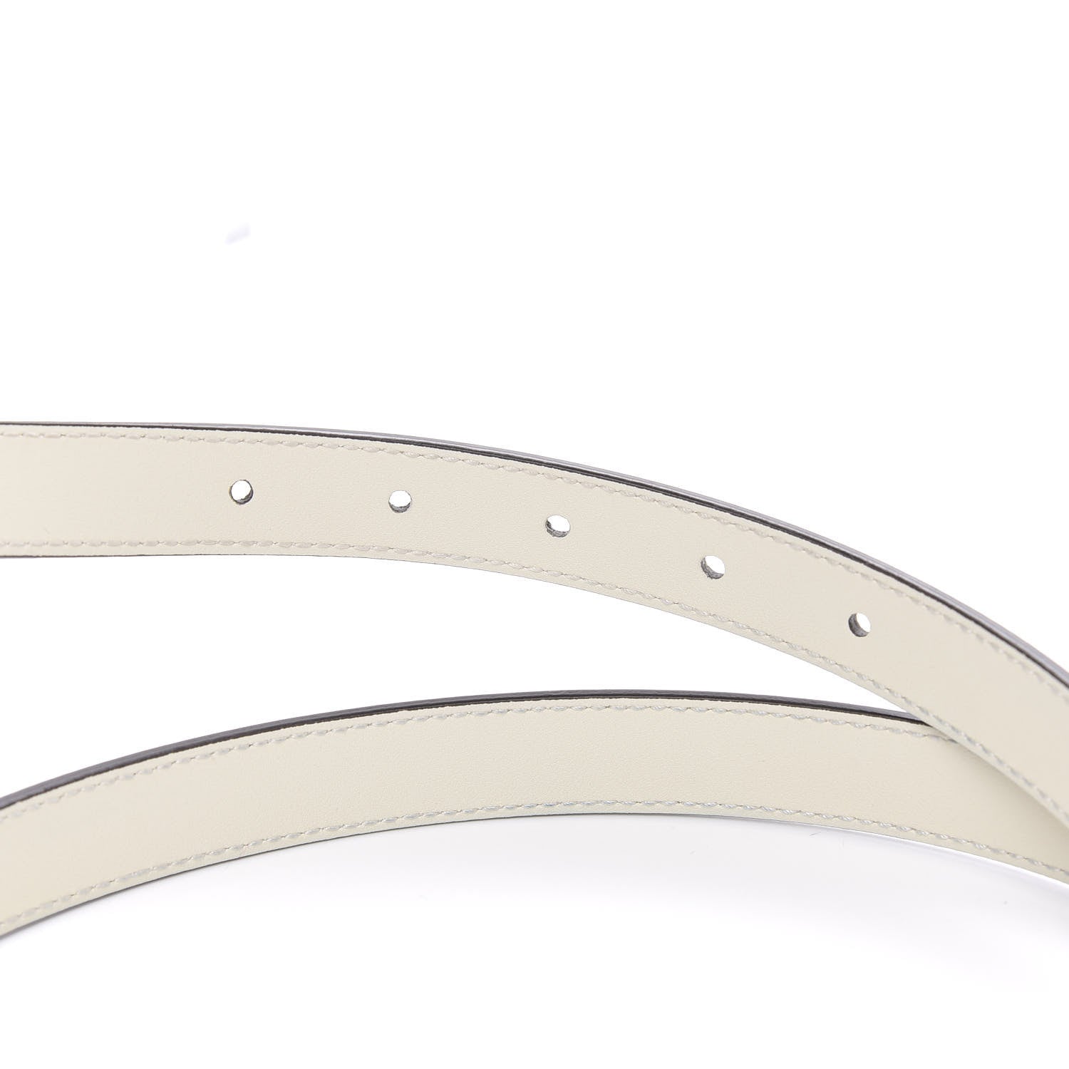 Gucci Calfskin Double G 20mm Belt 85 34 Mystic White 3 of 6