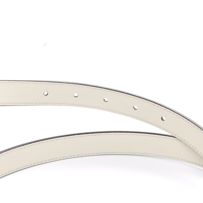 Gucci Calfskin Double G 20mm Belt 85 34 Mystic White 3 of 6