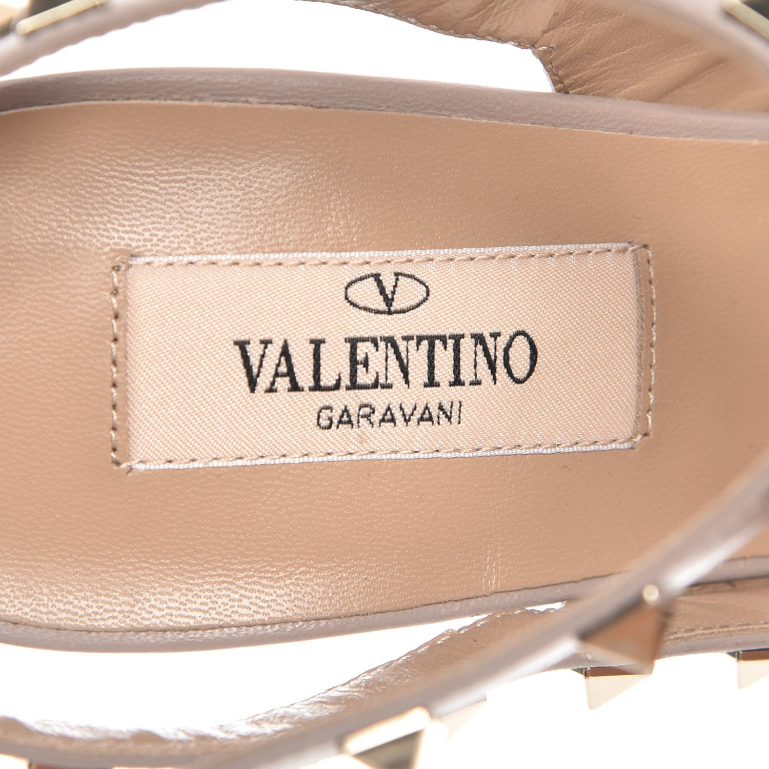 Valentino Garavani Patent Nappa Rockstud Ankle Strap 100mm Pumps 39.5 Poudre 7 of 8