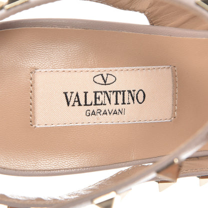 Valentino Garavani Patent Nappa Rockstud Ankle Strap 100mm Pumps 39.5 Poudre 7 of 8
