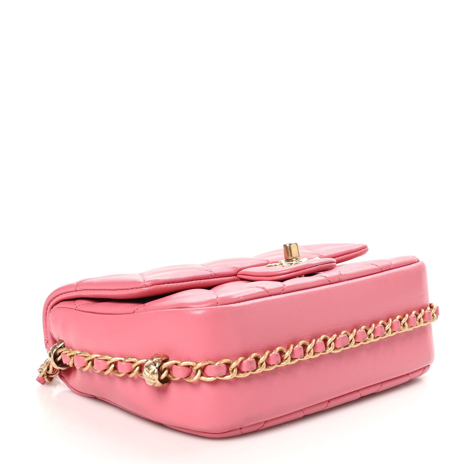 Chanel Lambskin Quilted CC Small Dynasty Flap Pink 3 of 9