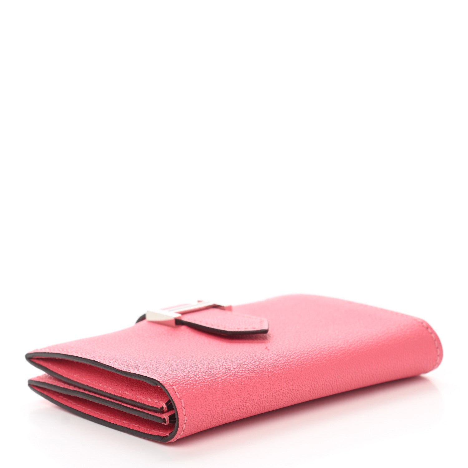 Hermes Chevre Mysore Bearn Card Holder Wallet Rose Lipstick 4 of 8