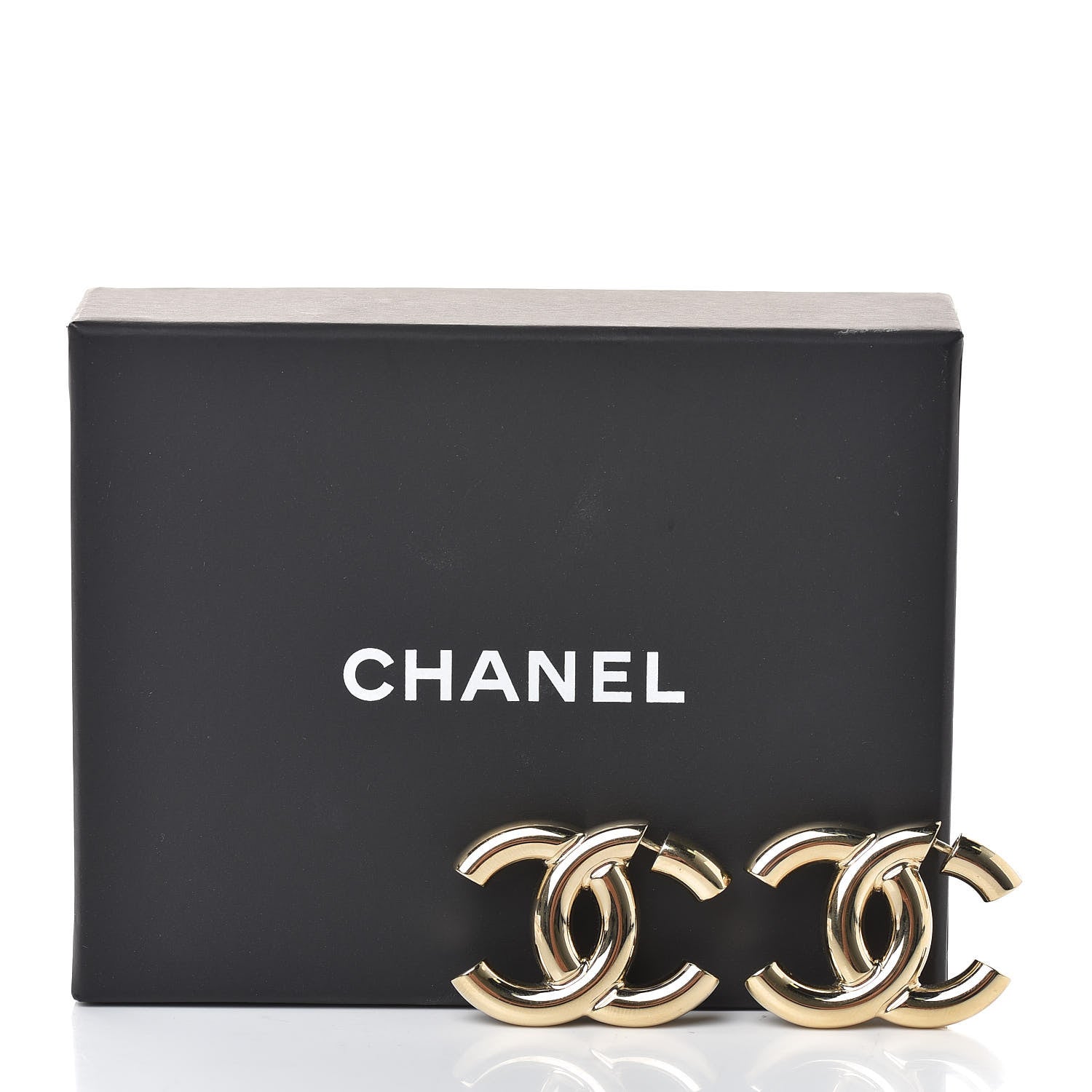 Chanel Metal CC Earrings Gold 5 of 5