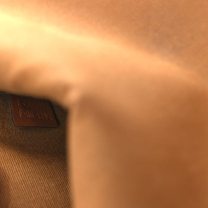 Celine Triomphe Canvas Medium Folco Bag Tan 9 of 17
