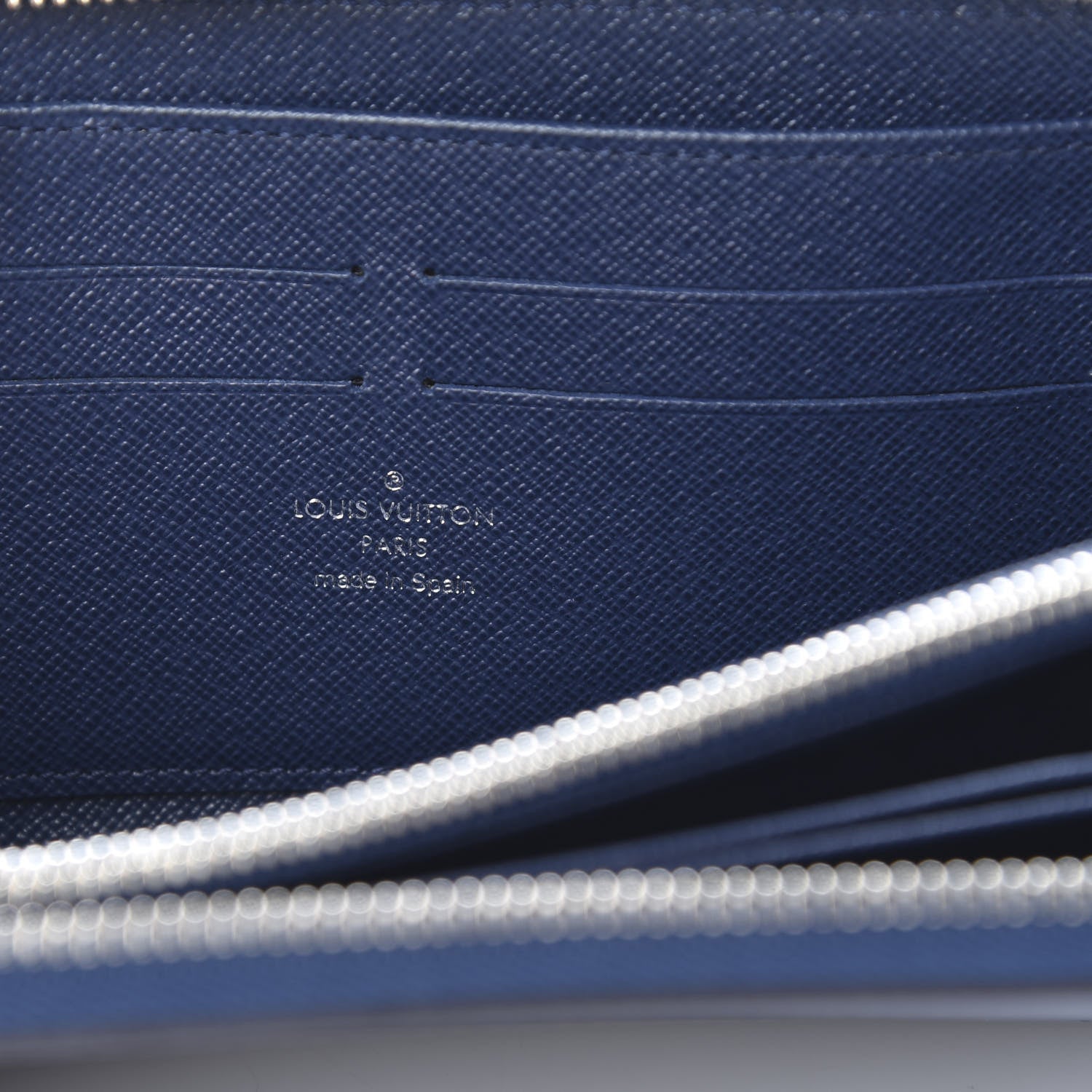 Louis Vuitton Epi Zippy Wallet Indigo 6 of 7