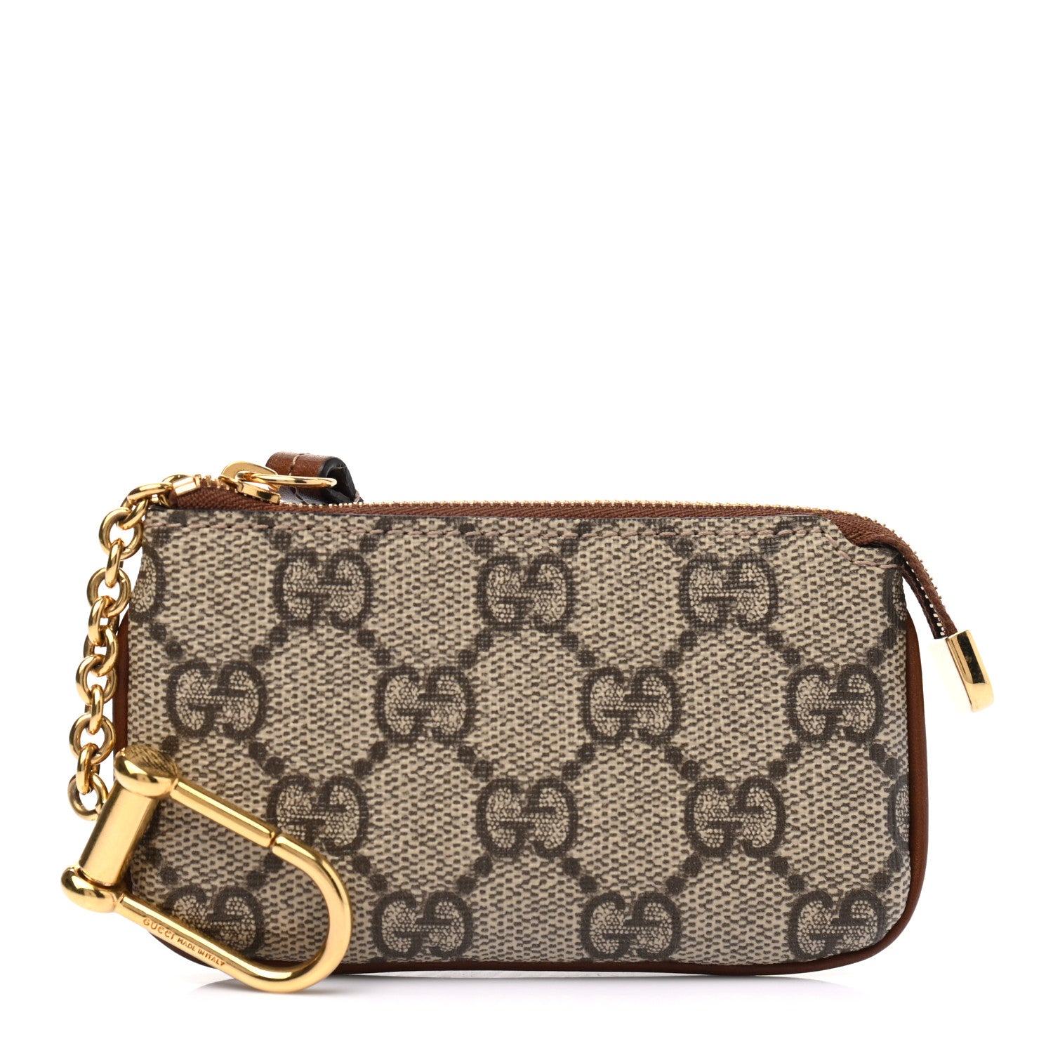 Gucci GG Supreme Monogram Key Case Brown 1 of 7