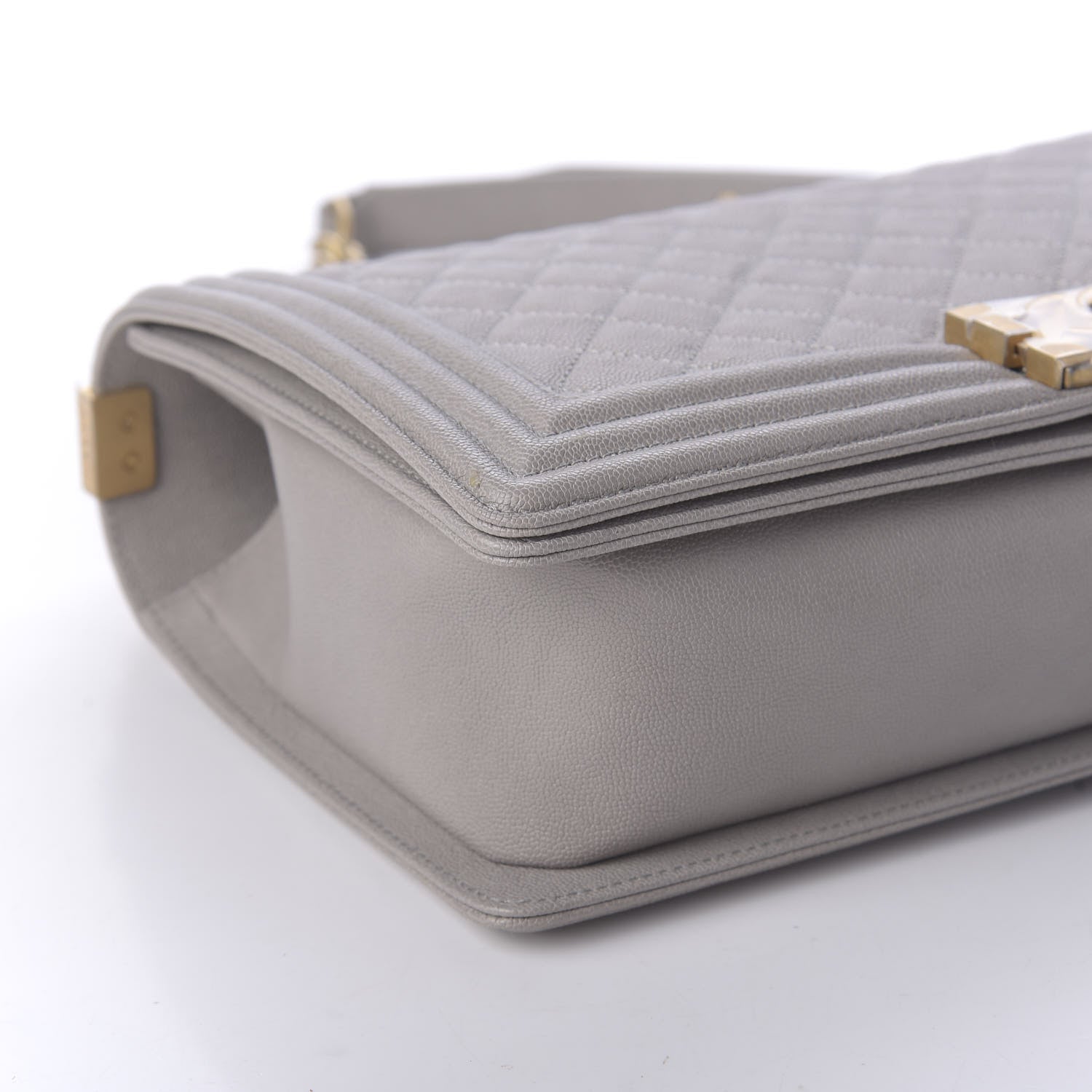 Chanel Caviar Quilted New Medium Boy Flap Grey 6 of 11