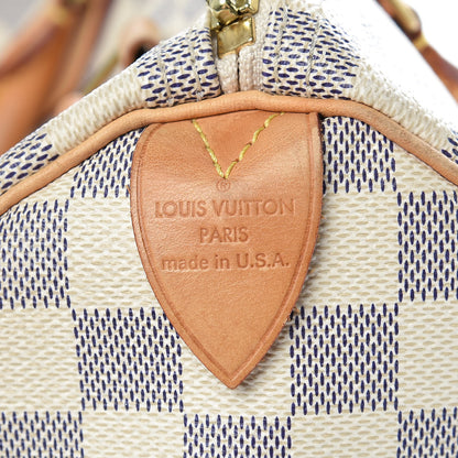 Louis Vuitton Damier Azur Speedy 30 6 of 22