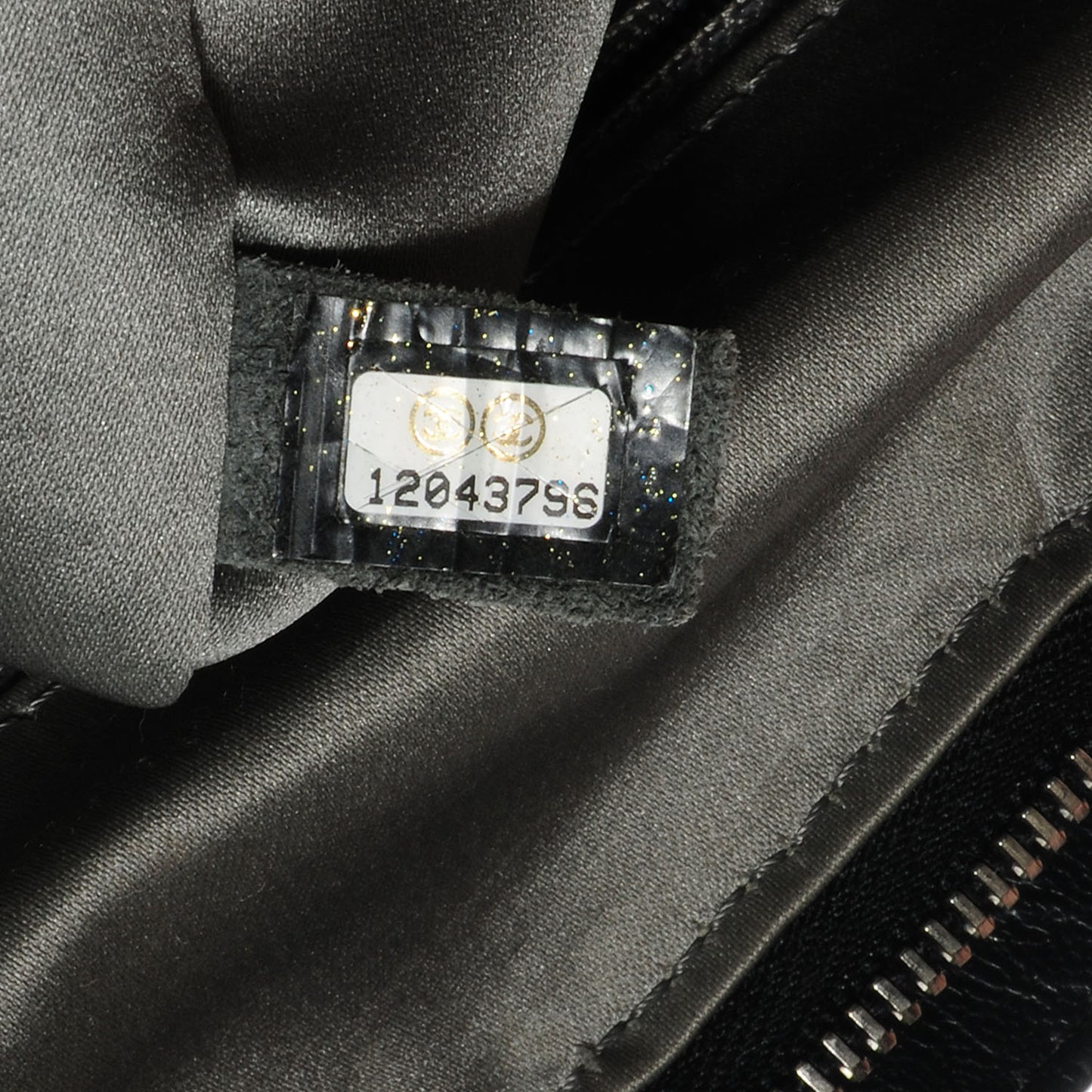Lambskin Square Stitched Lax Tote Black