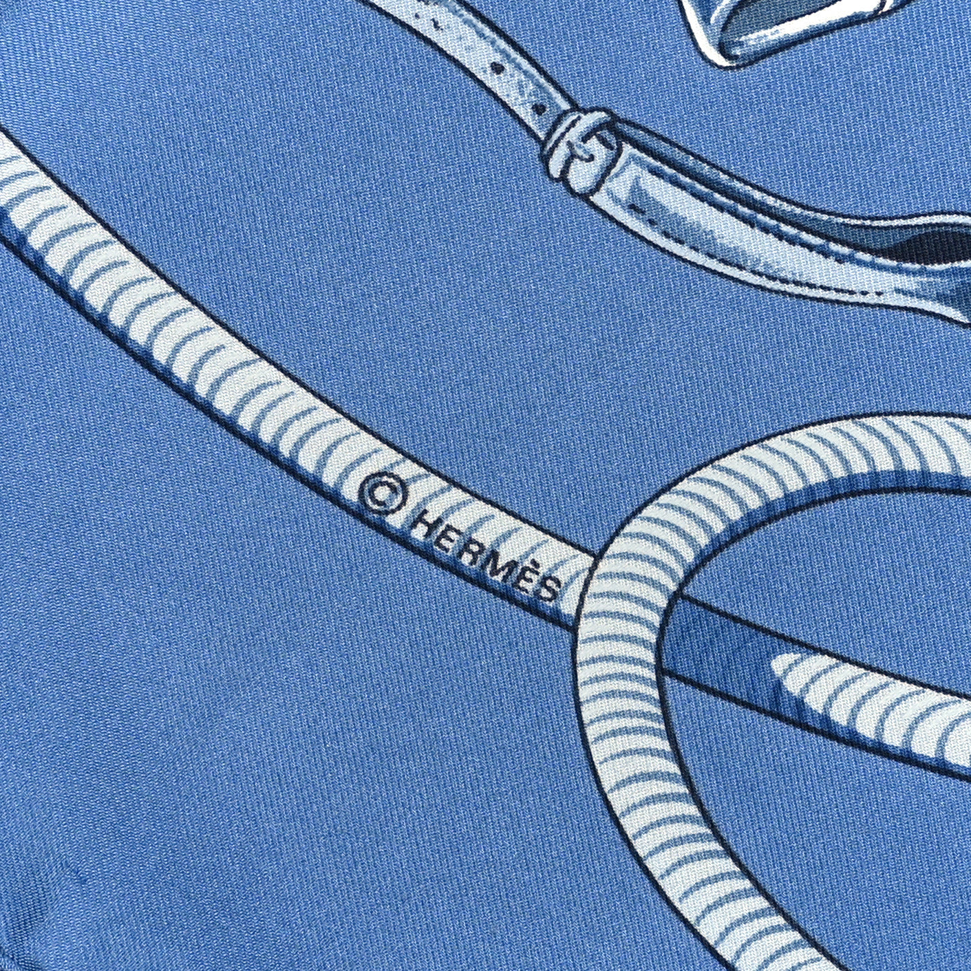 Silk Les Mustangs Double Face Scarf 90