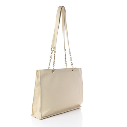 Chanel Caviar CC Shopper Tote Beige 3 of 12