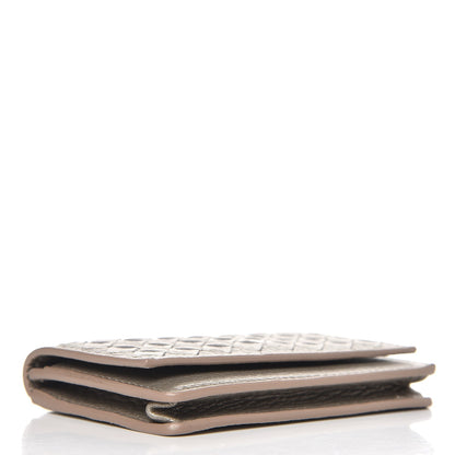 Bottega Veneta Cervo Metal Intrecciato Card Case Fume 4 of 8