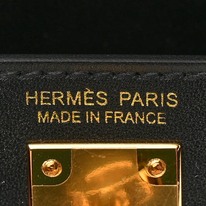 Hermes Tadelakt Mini Kelly 20 Black 6 of 12