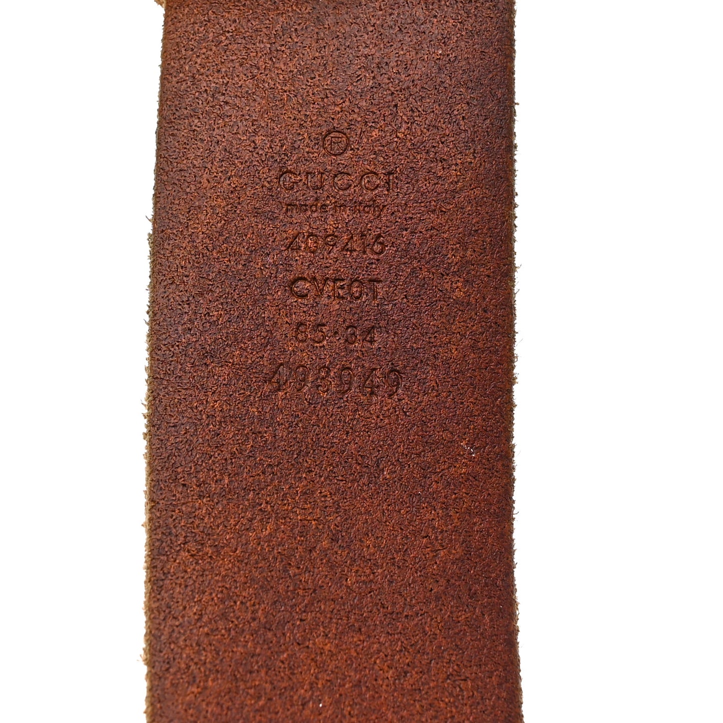 Faded Calfskin Double G 40mm Belt 85 34 Cuir