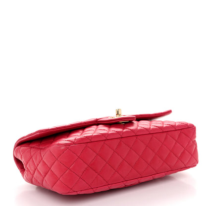 Chanel Lambskin Quilted Valentine Charms Medium Flap Red 4 of 10