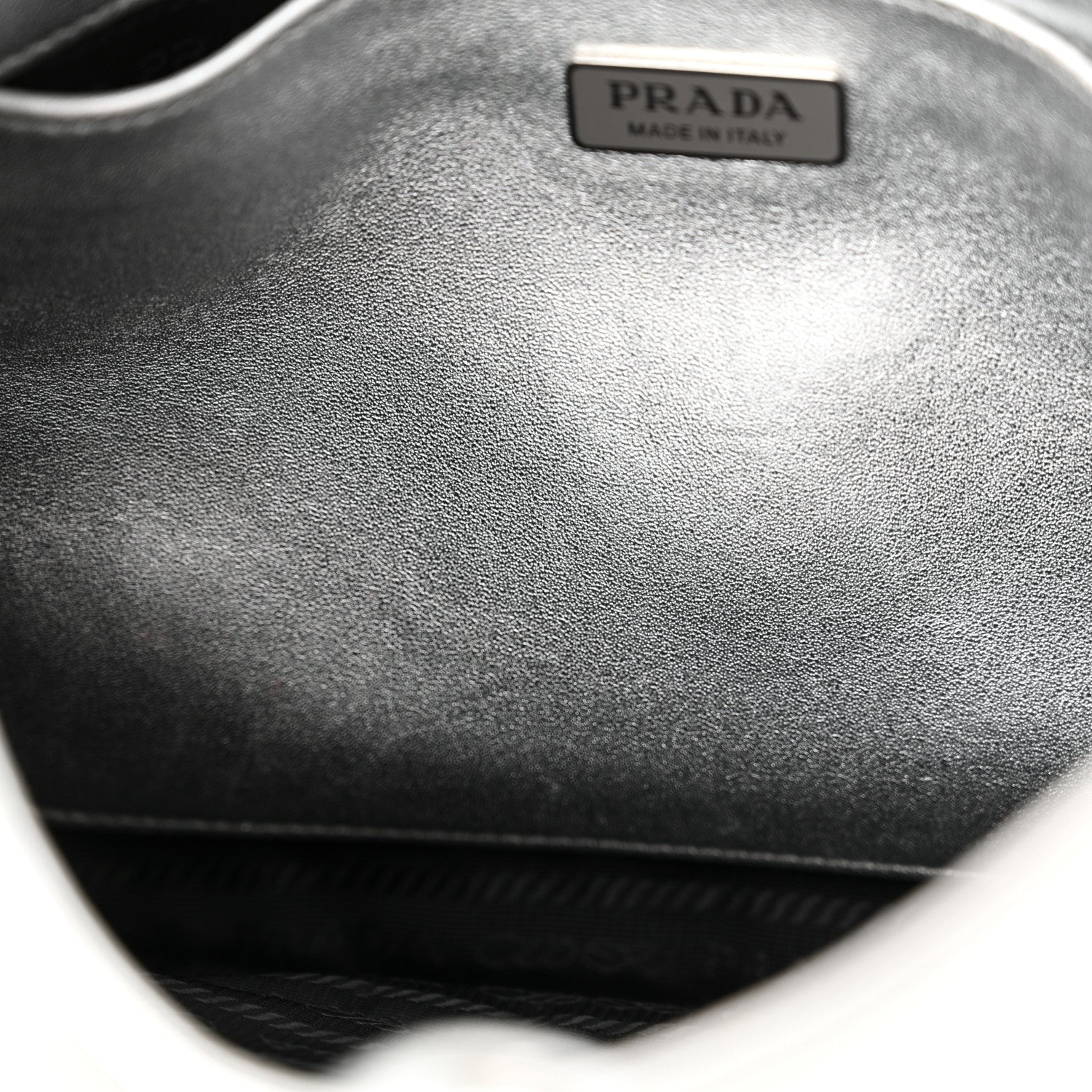 Prada Spazzolato Cleo Shoulder Bag Argento 10 of 11