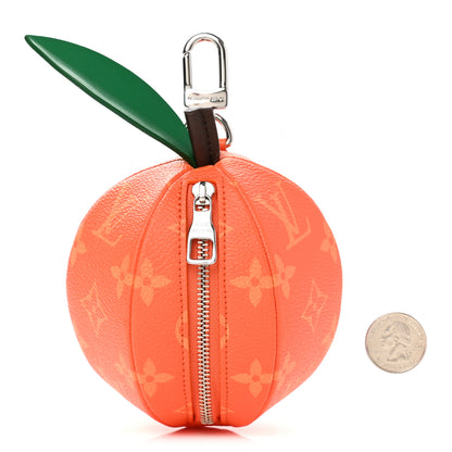 Louis Vuitton Monogram Orange Pouch Orange 2 of 5