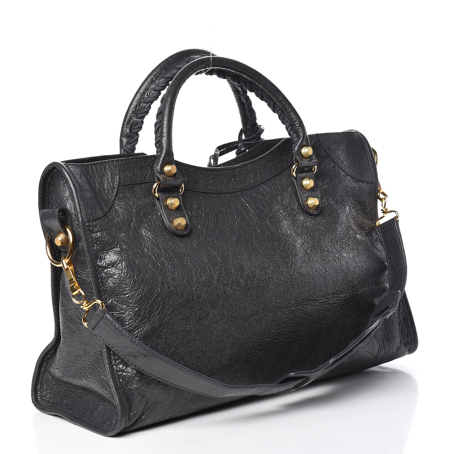 Agneau Giant 12 Gold Hardware City Gris Fossile