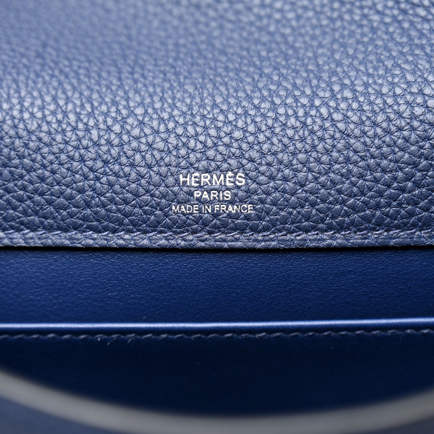 Hermes Togo Laque Sac A Depeches 21 Messenger Bag Bleu Saphir Orange Graffiti 6 of 10