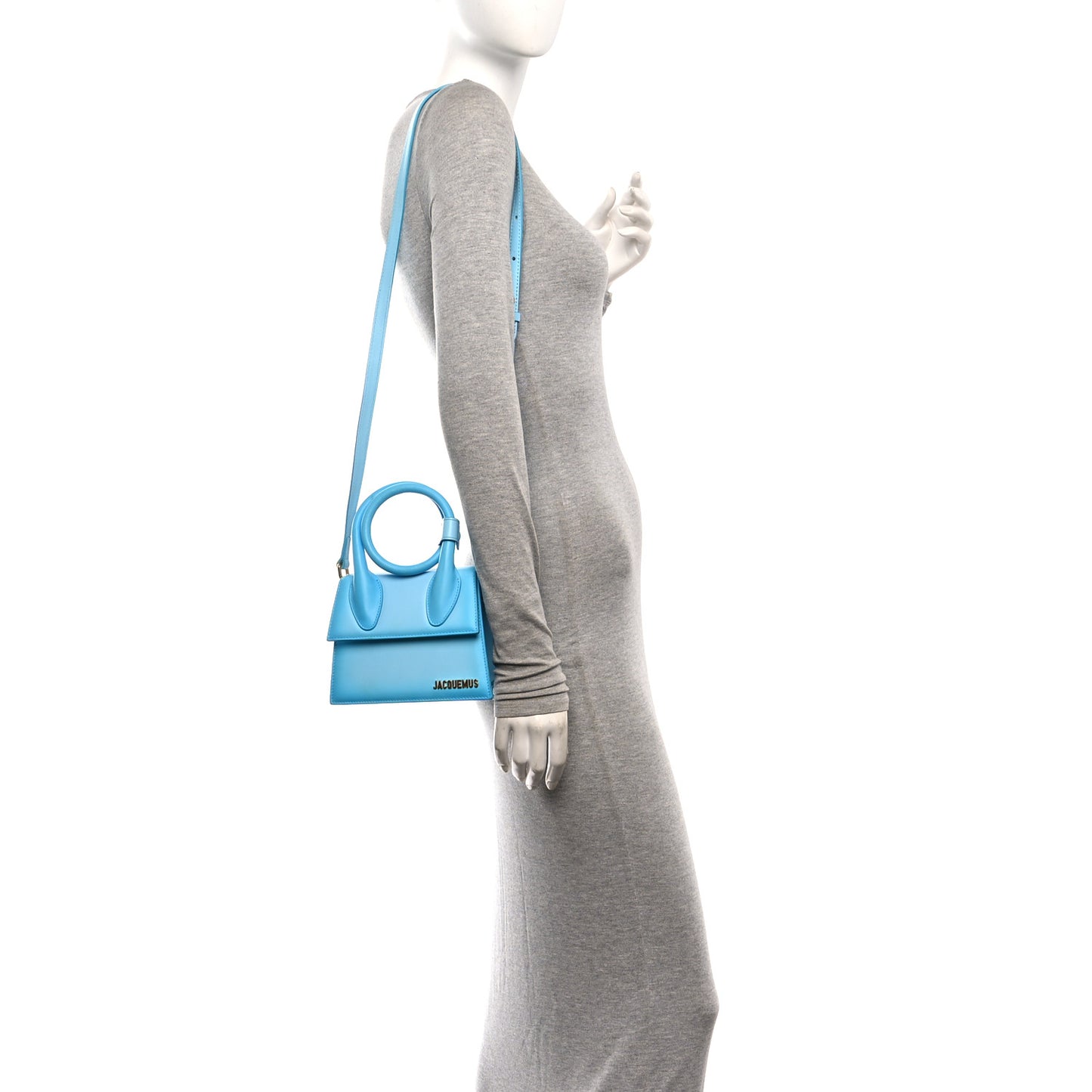 Smooth Calfskin Le Chiquito Noeud Blue