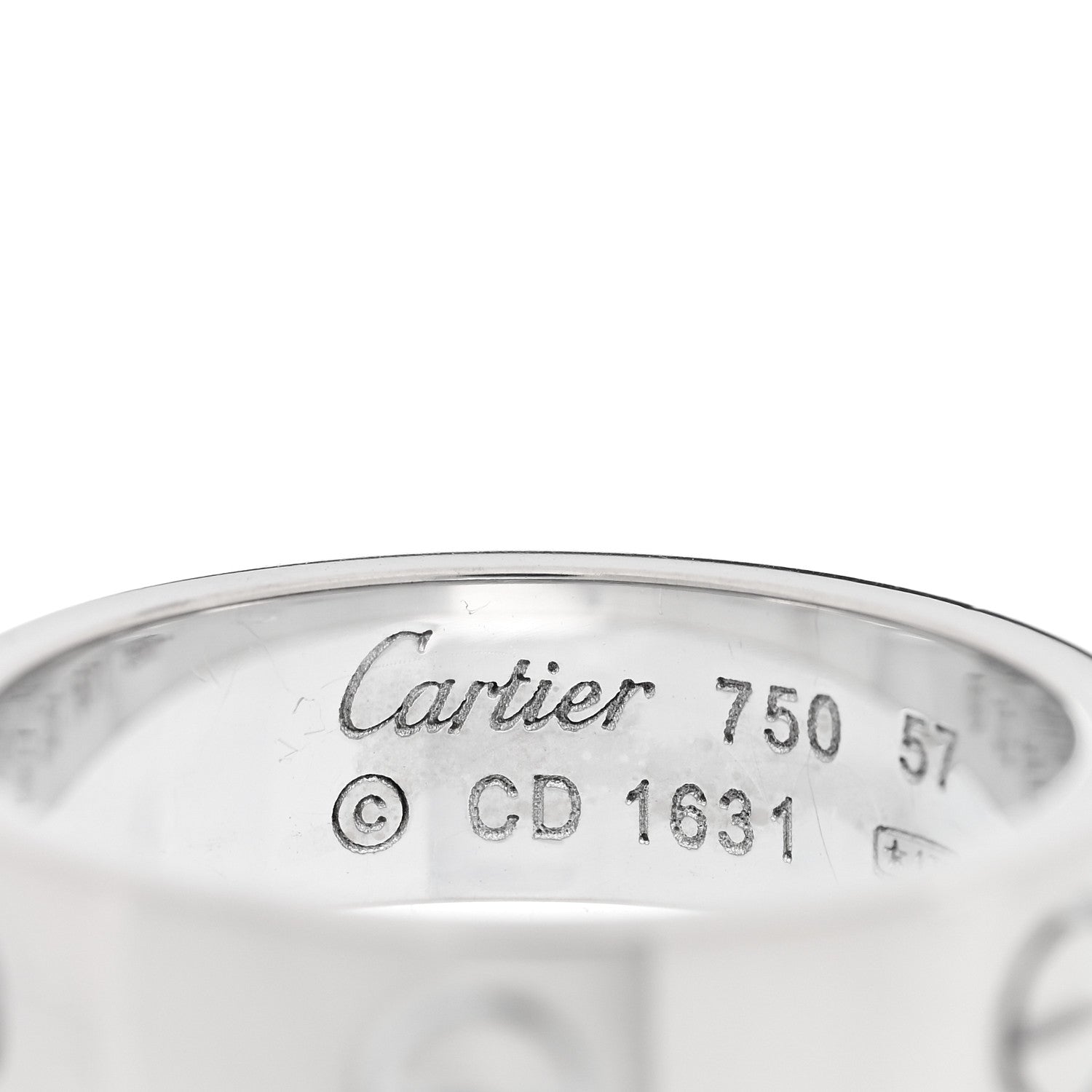Cartier 18K White Gold 6mm LOVE Ring 57 8 4 of 4