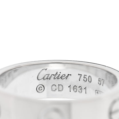 Cartier 18K White Gold 6mm LOVE Ring 57 8 4 of 4